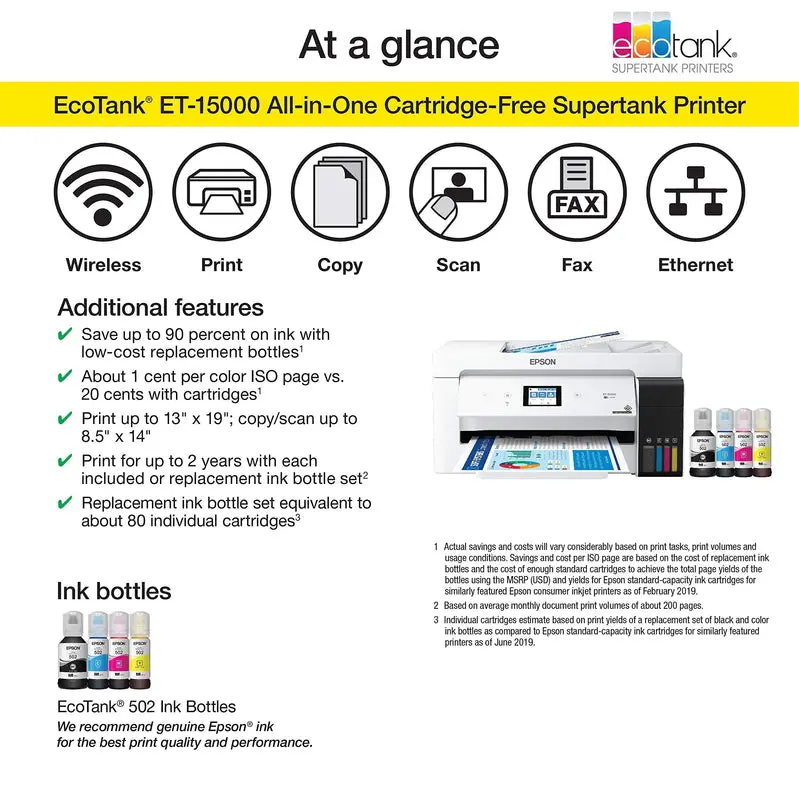 Wireless Color All-in-One Printer – Portable Inkjet with Scanning, Copying & Mobile Printing Support