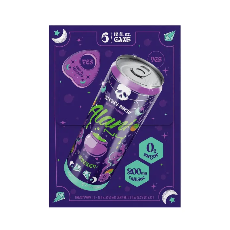 Witch's Brew Sugar-Free Energy Drink – 12-Fl-Oz Cans, 6-Count