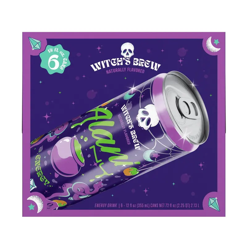 Witch's Brew Sugar-Free Energy Drink – 12-Fl-Oz Cans, 6-Count