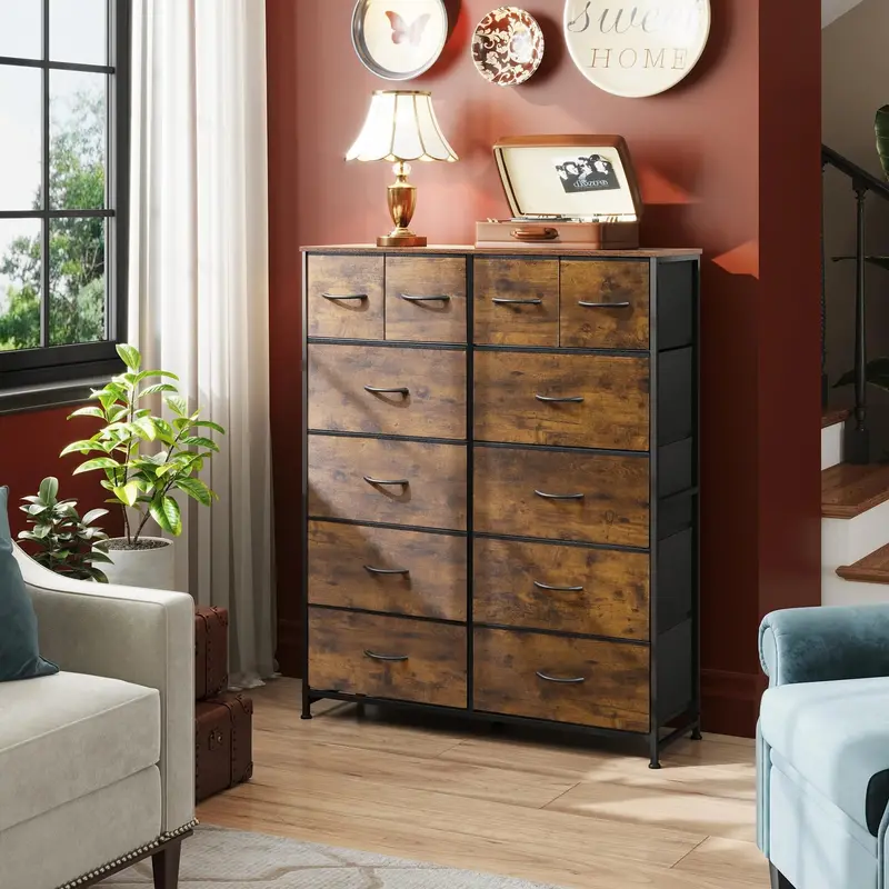 WLIVE Tall 12-Drawer Dresser – Spacious Bedroom Storage Cabinet