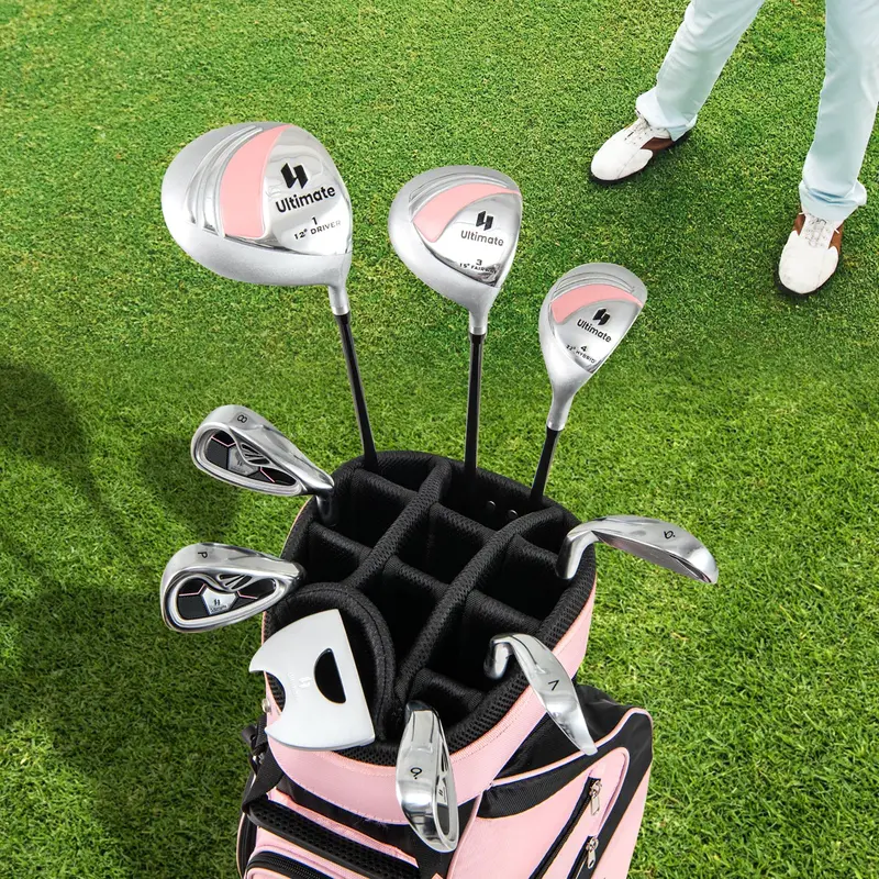 Women's Complete Golf Club Set — 9-Piece Starter Kit with Rolling Cart Bag 2