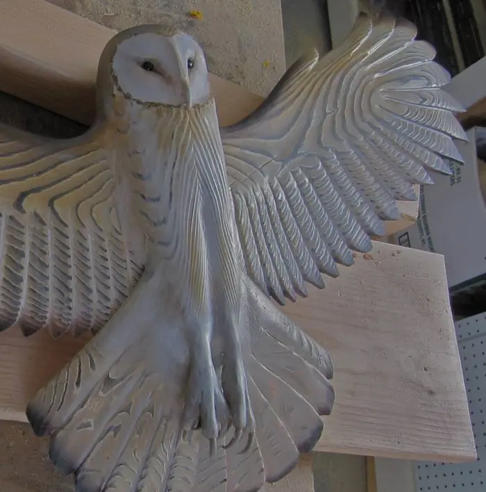 Wooden Owl Wall Art – Handcrafted ‘Majestic’ Bird Décor for Living Spaces