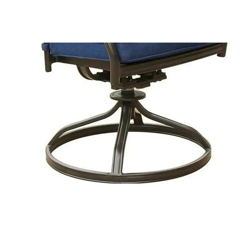 Wynn Modern Blue Swivel Patio Dining Chairs with Cushions (2-Pack)