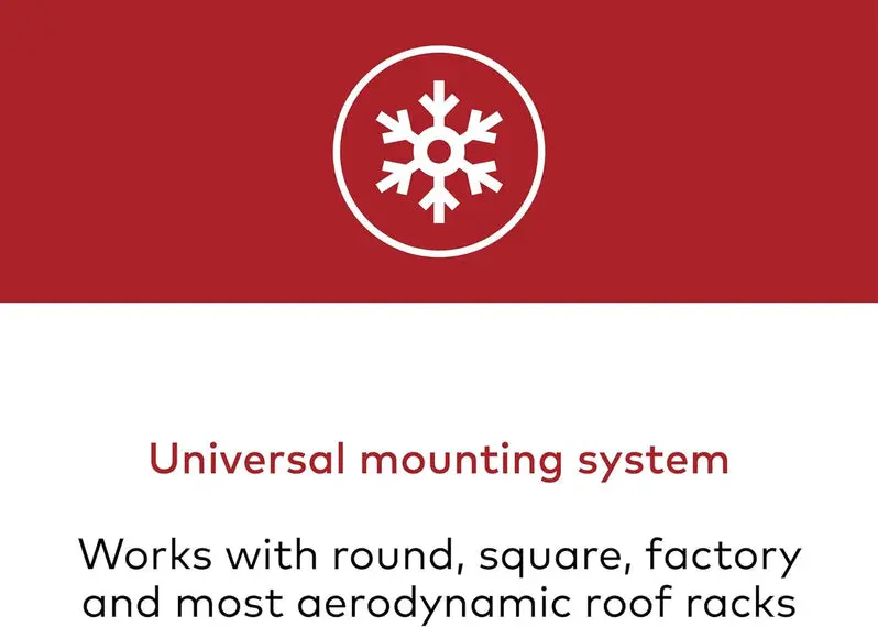 Yakima PowderHound 6 Rooftop Ski & Snowboard Carrier – Quiet Mount, Universal Fit