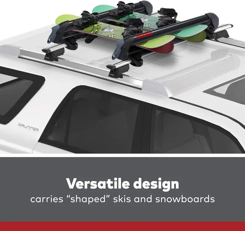 Yakima PowderHound 6 Rooftop Ski & Snowboard Carrier – Quiet Mount, Universal Fit