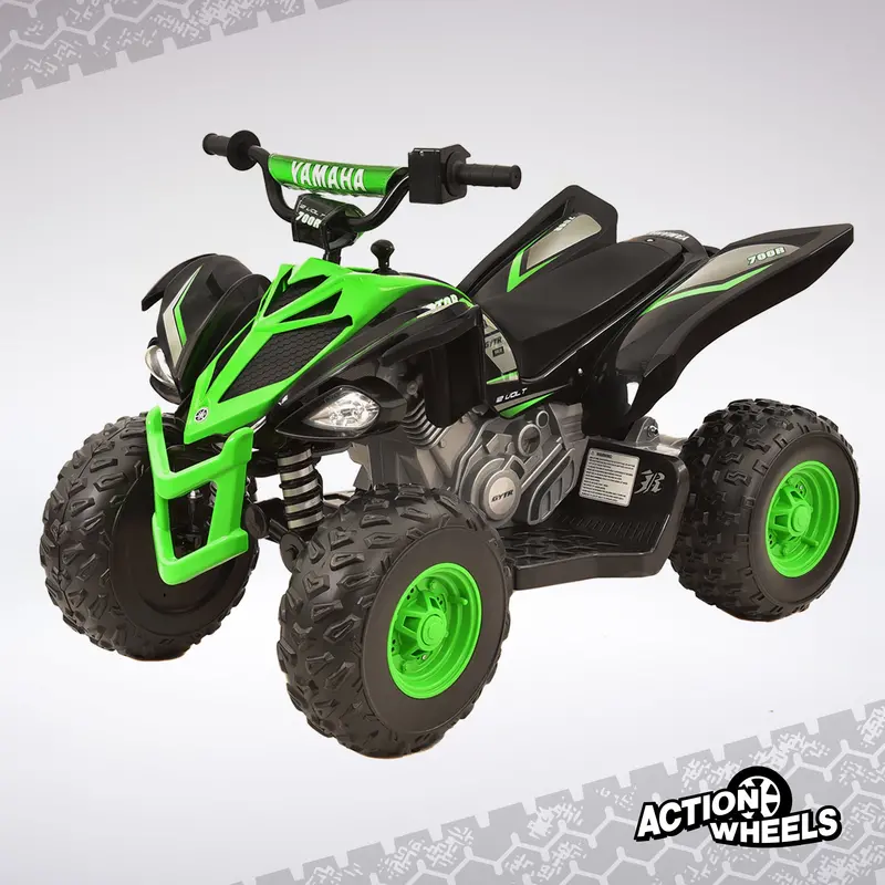 Yamaha Raptor 12V Ride-On ATV – Kids’ Electric Quad, 3+ Years, 5 MPH Max Speed, Realistic Design