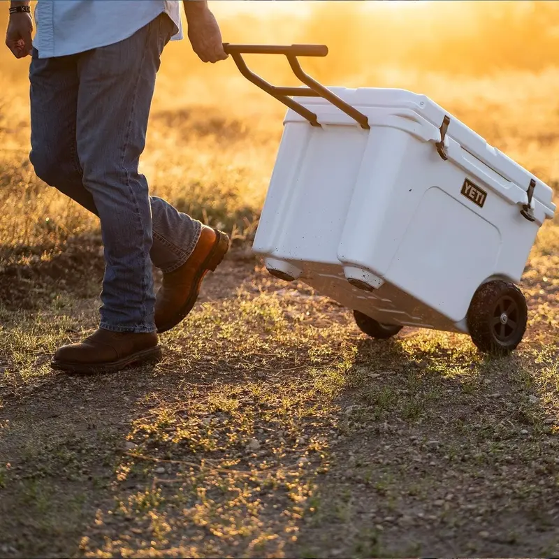 YETI Tundra Haul Wheeled Cooler – 65-Quart Capacity, Navy Blue, Built for Rugged Transport