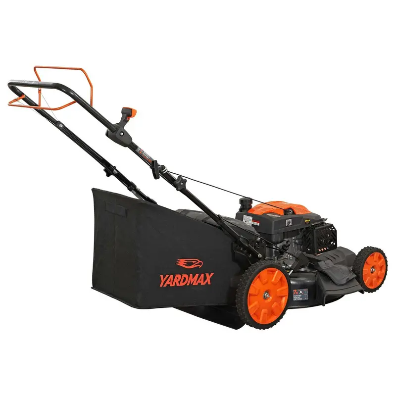 YG2860 Gas Lawn Mower – 22" Self-Propelled, 201cc CVT Drive, High-Wheel 3-in-1 Functionality