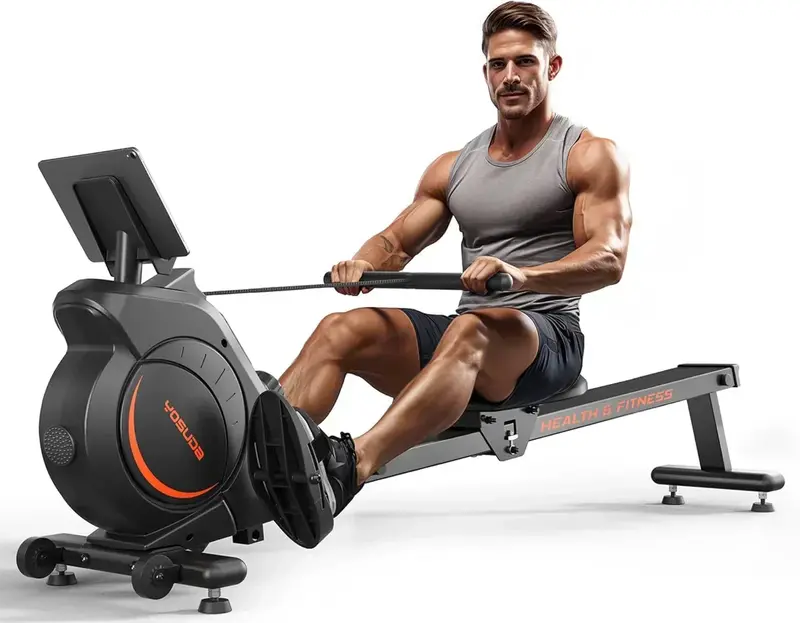 YOSUDA Bluetooth-Enabled Magnetic Rowing Machine for Home Workouts 2