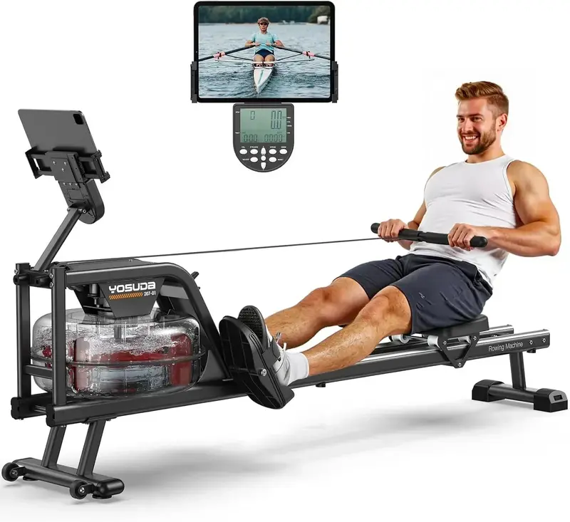 YOSUDA Bluetooth-Enabled Magnetic Rowing Machine for Home Workouts