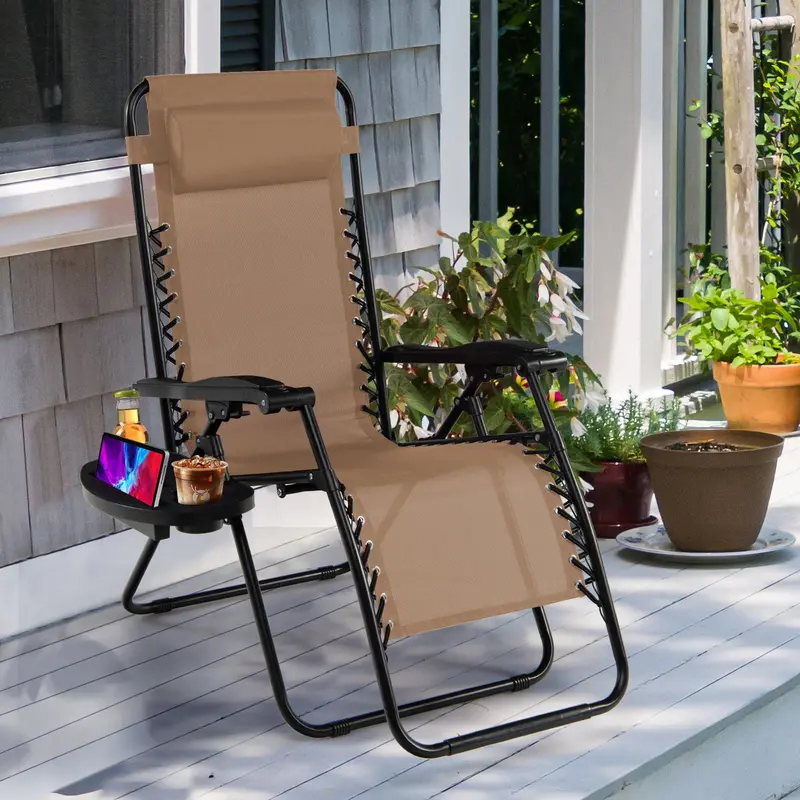 Zero Gravity Folding Lounge Chair – Reclining Ergonomic Patio Lounger 2