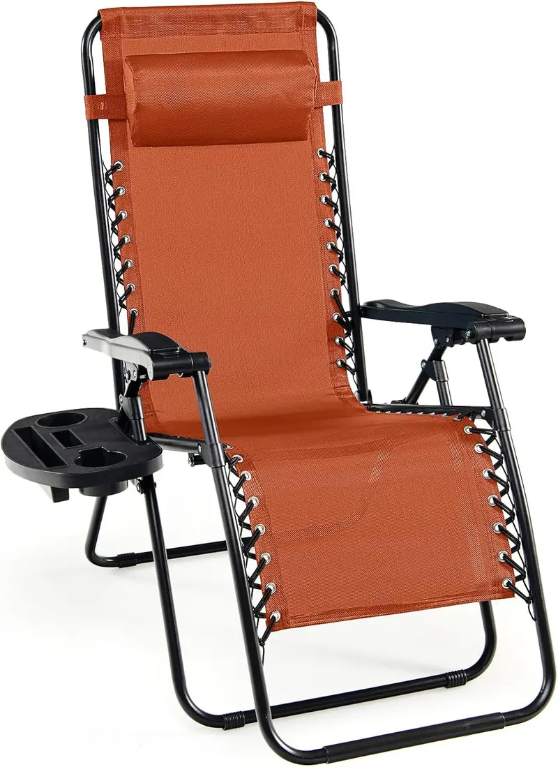 Zero Gravity Folding Lounge Chair – Reclining Ergonomic Patio Lounger