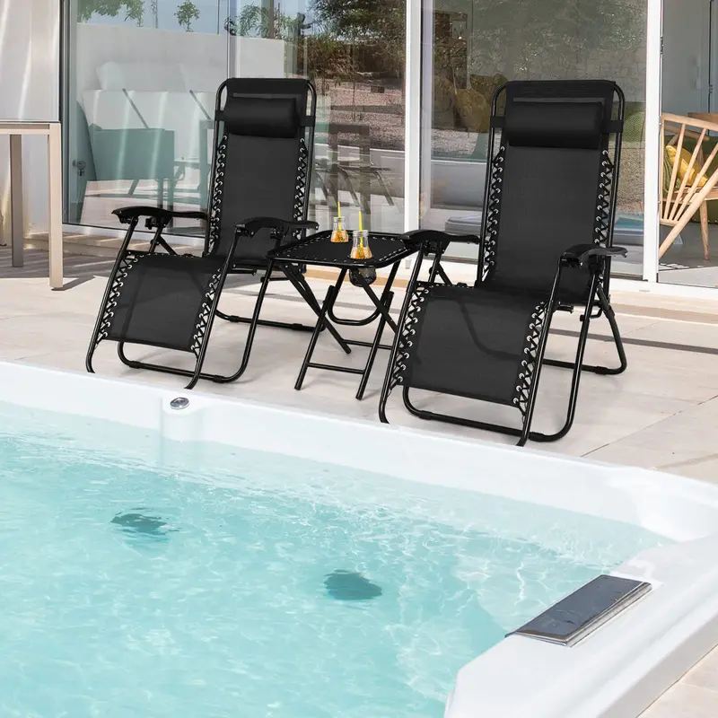 Zero Gravity Recliner Chair Set – Dual Lounge Chairs with Ergonomic Support and Footrests 2