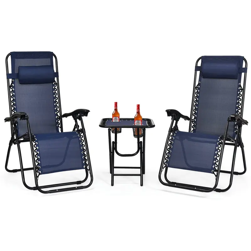 Zero Gravity Recliner Chair Set – Dual Lounge Chairs with Ergonomic Support and Footrests