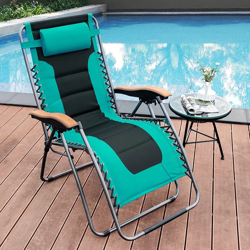 Zero Gravity Reclining Lounge Chair – Compact Foldable Design for Relaxation