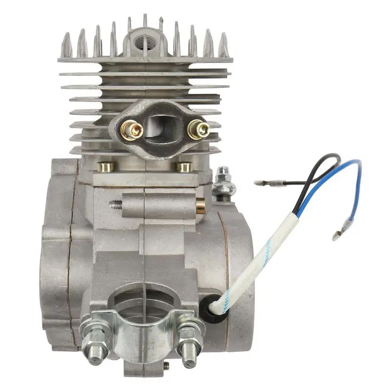 Zimtown 80cc 2-Stroke Bicycle Motor Kit – Silver-White Engine Conversion for 26-Inch Wheels