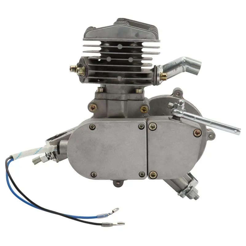 Zimtown 80cc 2-Stroke Motor Kit – Silver-White Bike Conversion Kit for 26" Wheels