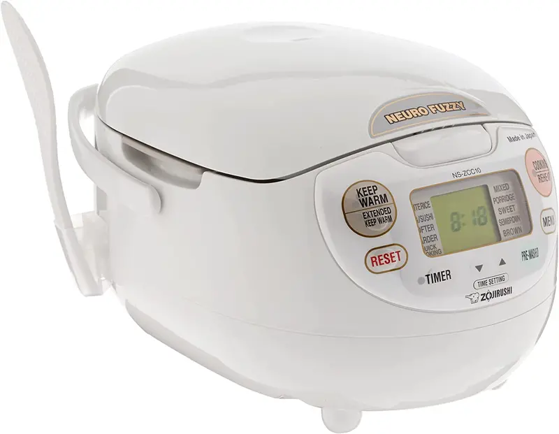 Zojirushi Neuro Fuzzy Rice Cooker – 5.5-Cup Premium Model Made in Japan (White)