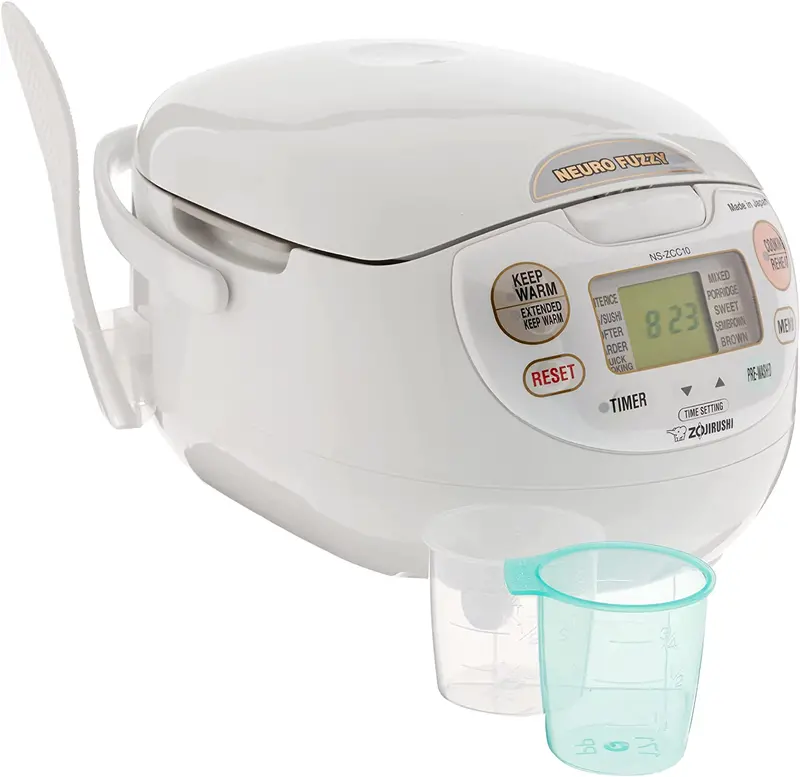 Zojirushi Neuro Fuzzy Rice Cooker – 5.5-Cup Premium Model Made in Japan (White)