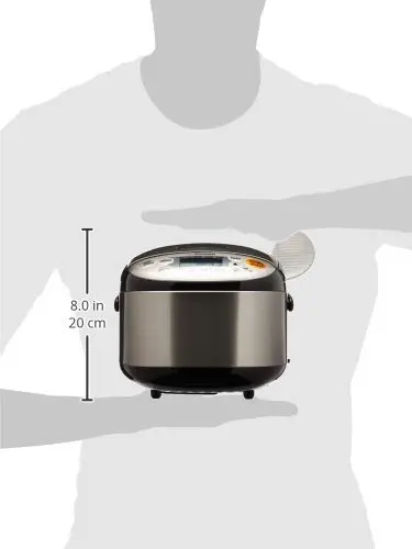 Zojirushi NS-TSC30 Rice Cooker & Warmer – 3-Cup Capacity, Stainless Steel Black