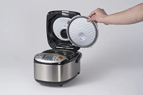 Zojirushi NS-TSC30 Rice Cooker & Warmer – 3-Cup Capacity, Stainless Steel Black