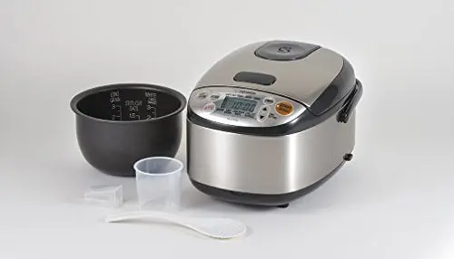 Zojirushi NS-TSC30 Rice Cooker & Warmer – 3-Cup Capacity, Stainless Steel Black